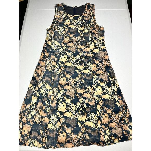 Peruvian Connection Floral Print Boho Sleeveless Boho Summer Dress Size 4 - Picture 1 of 7